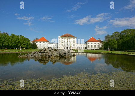 Schloss Nymphenburg à Munich, château de Nymphenburg Munich, Bavière, Allemagne Banque D'Images