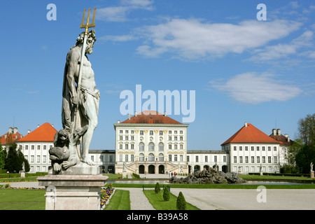 Schloss Nymphenburg à Munich, château de Nymphenburg Munich, Bavière, Allemagne Banque D'Images