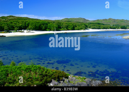 Uk ecosse Inverness-shire Silver Sands à morar près de mallaig Banque D'Images