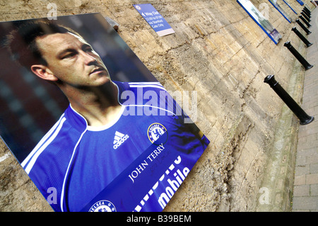 Affiche de John Terry à Stamford Bridge Banque D'Images