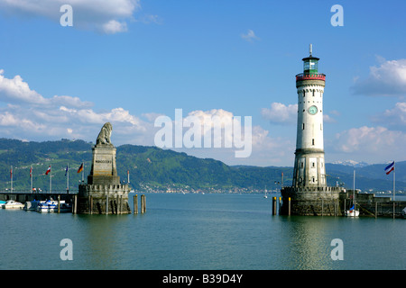 Deutschland, Bayern, Lindau am Bodensee, Allemagne, Bavière, Lindau au bord du lac de Constance Allemagne Bavière Banque D'Images