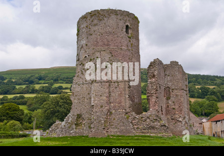 Tretower Château près de Crickhowell Powys Pays de Galles UK GO qui date de la mi 12e siècle Banque D'Images