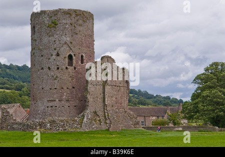 Tretower Château près de Crickhowell Powys Pays de Galles UK GO qui date de la mi 12e siècle Banque D'Images