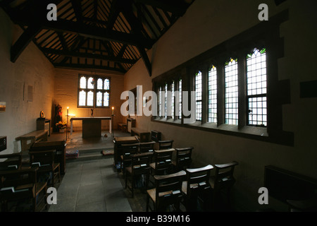 Ville de Derby, en Angleterre. Vue intérieure de la chapelle de Sainte Marie sur le pont à la Derby's St Mary's Bridge. Banque D'Images