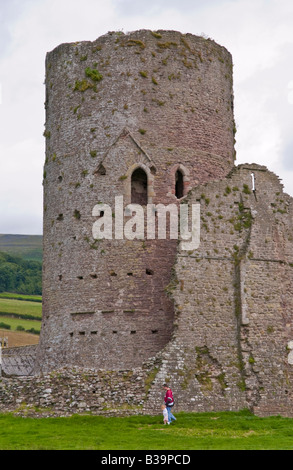 Tretower Château près de Crickhowell Powys Pays de Galles UK GO qui date de la mi 12e siècle Banque D'Images