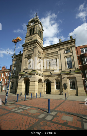 Ville de Derby, en Angleterre. La Guildhall qui est la maison du Derby Guildhall Theatre est situé dans la région de Derby du marché. Banque D'Images