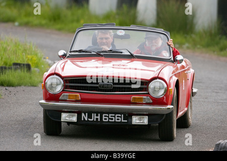 1972 Triumph TR6 véhicule classique Rallye Autotest Fife Ecosse 2008 Knockhill Banque D'Images