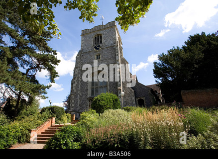 St Mary & St Nicolas l'église paroissiale de Leatherhead Banque D'Images