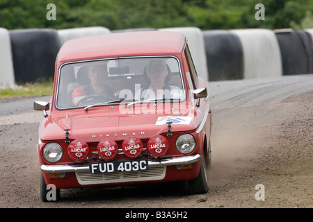 1965 Hillman Imp véhicule rallye classique Autotest Knockhill Fife Ecosse 2008 Banque D'Images