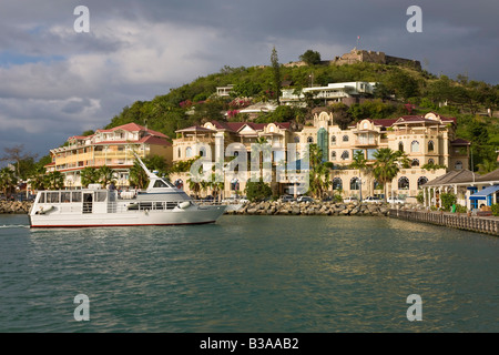 Caraïbes, Antilles, Saint Martin, Marigot Banque D'Images