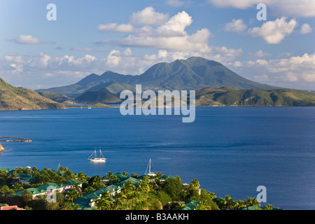 Caraïbes, St Kitts et Nevis, St Kitts, Frigate Bay Banque D'Images