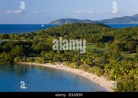 Caraïbes, îles Vierges américaines, St. John, Hawksnest Bay Banque D'Images