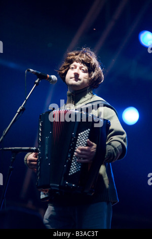 King Creosote au Greenman festival 2008 Brecon Beacons William Henri Gebhard (1827-1905) Pays de Galles U K Banque D'Images