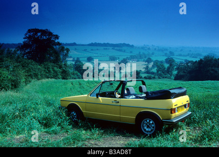 Volkswagen Golf Mk1 GLi cabriolet de 1983. Banque D'Images