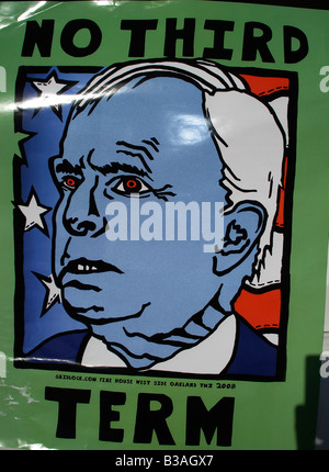 Une affiche de la politique de l'année 2008 CANDIDAT PRÉSIDENTIEL RÉPUBLICAIN John McCain. Banque D'Images