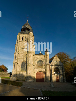 Normandie France Eglise du village de Saint Valery-en-caux Banque D'Images