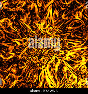 Résumé Contexte L'incendie Banque D'Images