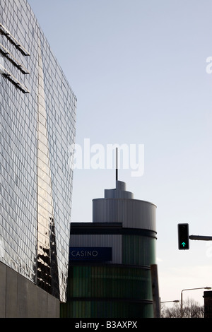 Via de la funky Highcross Leicester Shopping & Entertainment Centre. Banque D'Images