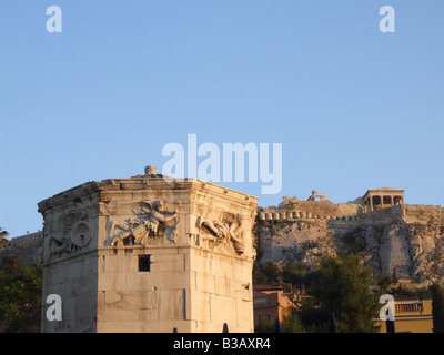 Tour des vents à Athènes, Grèce Banque D'Images