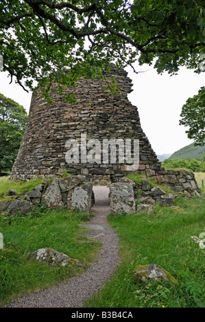 Dun Telve, Pictish broch. Gleann Beag, près de Glenelg, Skye et Lochalsh, Ecosse, Royaume-Uni, Europe. Banque D'Images