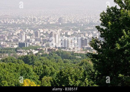 Cityscape View from Jamshidiyeh Park, à Téhéran, Iran Banque D'Images