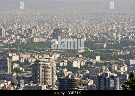 Cityscape View from Jamshidiyeh Park, à Téhéran, Iran Banque D'Images