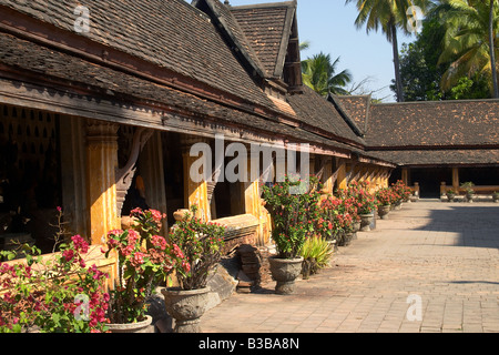 Les Wat Sisaket, le plus ancien temple bouddhiste à Vientiane, la capitale du Laos Banque D'Images