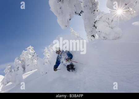 Le Télémark, Furano, Hokkaido, Japon Banque D'Images