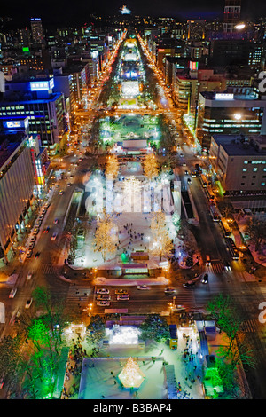 Sapporo Snow Festival, Parc Odori Sapporo, Hokkaido, Japan Banque D'Images