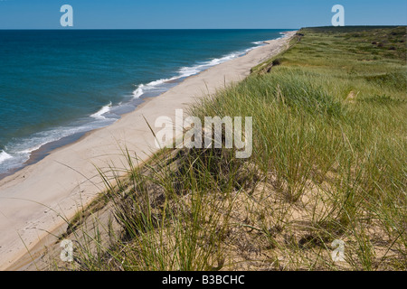 Le Massachusetts Cape Cod Plage Marconi Banque D'Images