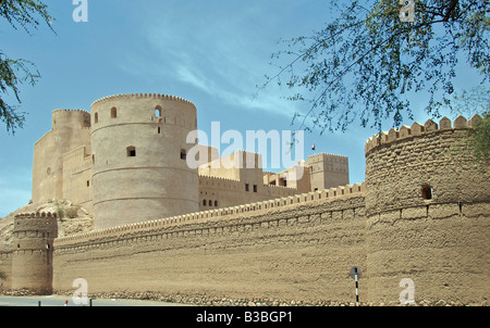 Rustaq Fort Al Batinah Région Sultanat d'Oman Banque D'Images