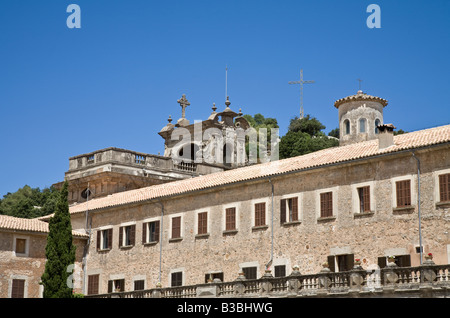 Monastère de Lluc. Serra de Tramuntana, à Majorque. Banque D'Images