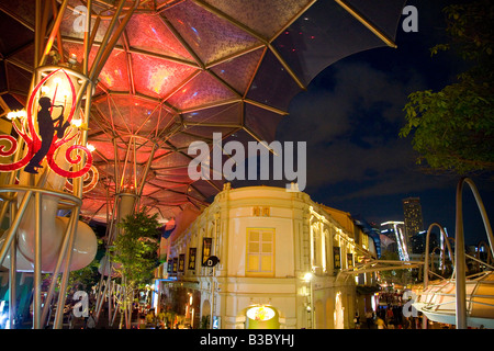 Clarke Quay, Singapour Banque D'Images