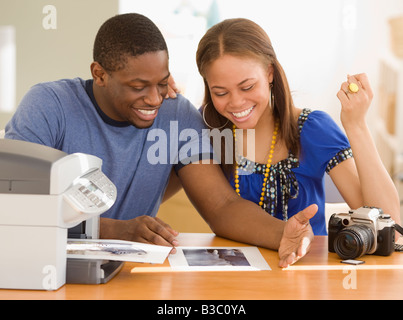 African couple impression de photographies Banque D'Images