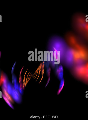 Abstract fractal art qui fait un grand élément de l'art de la haute technologie ou l'arrière-plan pour tout projet de conception Banque D'Images