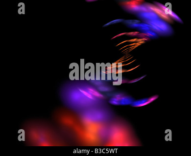 Abstract fractal art qui fait un grand élément de l'art de la haute technologie ou l'arrière-plan pour tout projet de conception Banque D'Images