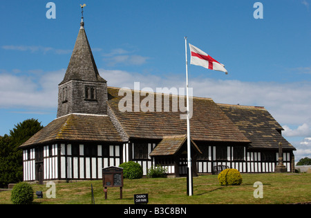 St James St Paul Church Marton Cheshire UK Banque D'Images