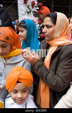 Défilé et Sikh annuel festival qui a lieu chaque année sur Broadway à New York City Banque D'Images