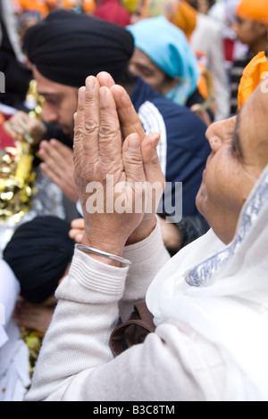 Défilé et Sikh annuel festival qui a lieu chaque année sur Broadway à New York City Banque D'Images