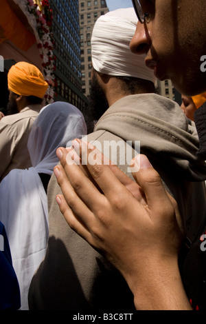 Défilé et Sikh annuel festival qui a lieu chaque année sur Broadway à New York City Banque D'Images