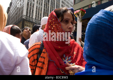 Défilé et Sikh annuel festival qui a lieu chaque année sur Broadway à New York City Banque D'Images