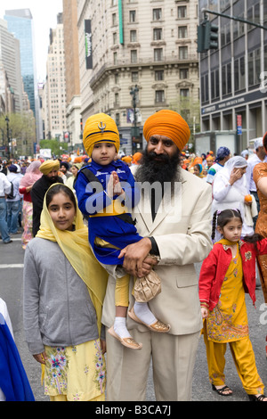 Défilé et Sikh annuel festival qui a lieu chaque année sur Broadway à New York City Banque D'Images