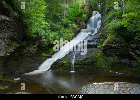 Dingmans Falls Delaware Water Gap en Pennsylvanie Banque D'Images