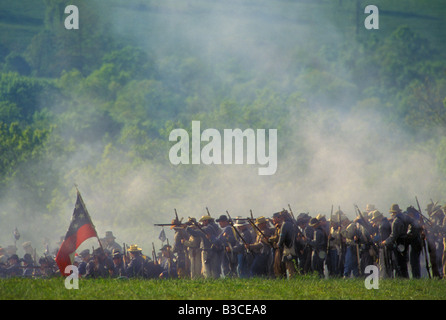 Reconstitution de l'ARKANSAS dans la guerre civile de Pea Ridge National Military Park National Park Service Banque D'Images