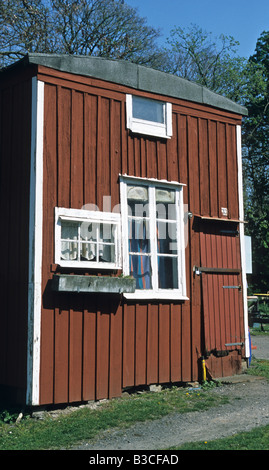 Cabanes de pêcheurs, Malmo, Suède Banque D'Images