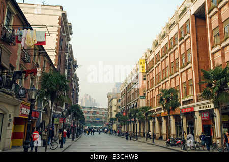 La Chine, Shanghai. L'architecture Art déco dans la concession française. Banque D'Images