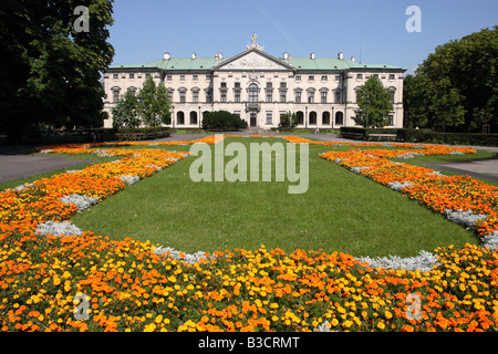 Pologne Varsovie Krasinski Palace dans l'été 2008 Jardins Krasinski Banque D'Images