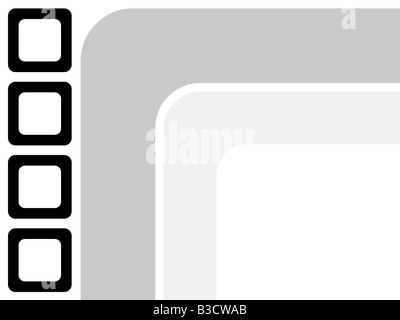 Une mise en page moderne avec des places pour les vignettes et beaucoup de copyspace. Banque D'Images