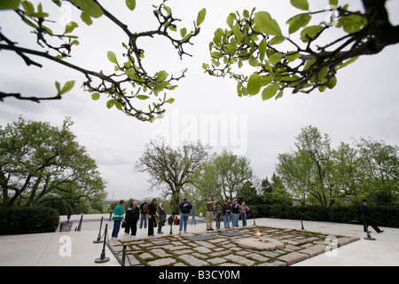 John F Kennedy grave site Arlington National Cemetery Banque D'Images