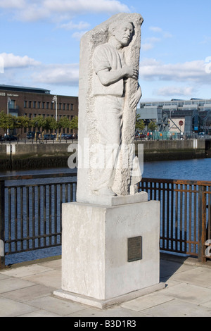 Statue Matt Talbot Centre-ville de Dublin Irlande République d'Irlande EIRE Banque D'Images